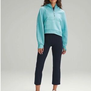 lululemon Smooth Fit High Rise Pull-On Cropped Pants; Navy; NWT